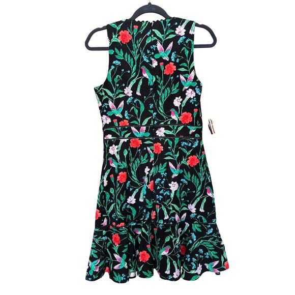Kate Spade Jardin Tile Jacquard Dress Floral Fit & Flare Sleeveless Size 8 - Picture 5 of 8